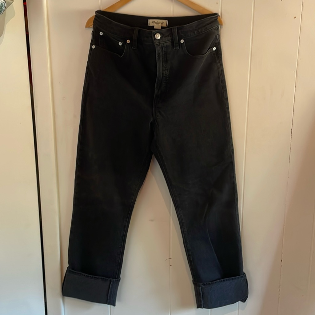 Great, High Waist Madewell Straight Jeans